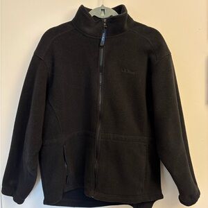 L.L. Bean Vintage Black Fleece Jacket